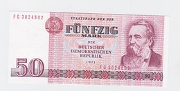Billet  DDR De 50 Mark  De 1971  Pick 30 Neuf - 200 Deutsche Mark