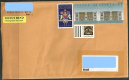 CANADA To Brazil Cover With 4 Topical Stamps Architecture Christmas Rights - Cartas & Documentos