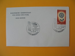 Enveloppe Luxembourg 1964 Europa - Congrès Sur L'utilisation De L'Acier - Maschinenstempel (EMA)