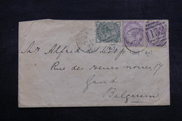 ROYAUME UNI - Enveloppe De Brighton Pour La Belgique En 1883 , Affranchissement Plaisant - L 32513 - Covers & Documents