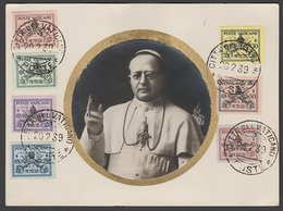 Vatican 1939 Death Of Pope Pius XI Postcard 1st Day Use - Lettres & Documents