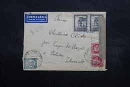 ESPAGNE - Enveloppe De Ribas De Fresser Pour La France En 1938 Avec Censure , Affranchissement Plaisant - L 32556 - Republikeinse Censuur