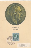 MONACO - JOURNEE DU TIMBRE 1948 - CHARLES III /2 - Lettres & Documents