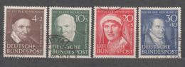 Germany 1951 Mi#143-146 Used - Oblitérés