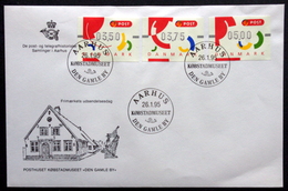 Denmark  1995 ATM Franking Labels Minr.2-4 FDC ( Lot 6538 ) - Timbres De Distributeurs [ATM]