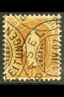 1905-07  3f Bistre-brown Standing Helvetia Perf 11½x12 (SG 213, Michel 80 D, Zumstein 92C), Very Fine Used With Fully Da - Altri & Non Classificati