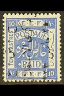 1923  10p Independence Commemoration Ovpt In Black, Reading Downwards, SG 107A, Very Fine Mint. For More Images, Please  - Jordan