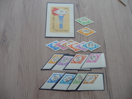 Jeux Olympiques De Tokyo 1964 Roumanie Romania 1 Bloc +8 TP Imperfored Sans Charnière + 8 TP Charnière - Sommer 1964: Tokio