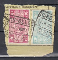 Fragment Met Stempel Nord Belge Beez - Nord Belge