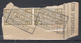Fragment Met Stempel Chem De Fer De Chimay Romerée - Nord Belge