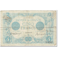 France, 5 Francs, Bleu, 1915, 1915-11-25, TB+, Fayette:2.33, KM:70 - 5 F 1912-1917 ''Bleu''