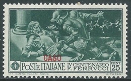 1930 EGEO CASO FERRUCCI 25 CENT MNH ** - RA2 - Ägäis (Caso)