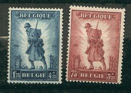 Belgique ** N° 351/352 - A La Gloire De L' Infanterie - 1929-1941 Grande Montenez