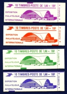 LOT SERIE COMPLETE DE 11 CARNETS LIBERTÉ DE DELACROIX N° 2220-C 3A DE 1982- COULEURS DIFFERENTES- CONF. 9- 4 SCANS - Blocks Und Markenheftchen