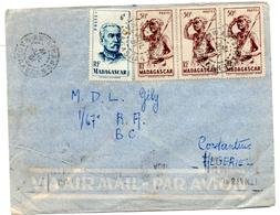 Lettre Par Avion De Antsirabe (31.07.1951) Pour Constantine - Lettres & Documents
