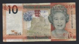 Banconota States Of Jersey, 10 Pounds 2010 (circolata) - Other & Unclassified