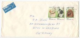 New Zealand 1982 Airmail Cover Blockhouse Bay To Würzburg Germany, Dog Stamps - Cartas & Documentos