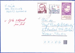 Cover - Slovakia To Roma, Itália - Postmark - Hronsky Beñadik, 1995 - Briefe U. Dokumente