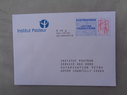 LETTRE POSTREPONSE INSTITUT PASTEUR - PAP: Antwort