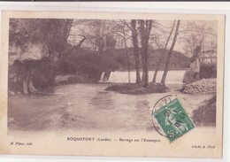 CPA - ROQUEFORT (Landes) - Barrage Sur L'Estampon - Roquefort