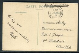 Monaco - Carte Postale En FM Pour Secteur Postal 122 En 1915 -  Réf J100 - Briefe U. Dokumente