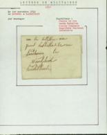 BELGIQUE LETTRE DE MOORSEL 01/11/1832 VERS WAERSCHOOT PAR MESSAGER (DD) DC-3620 - 1830-1849 (Belgique Indépendante)