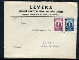 Turquie - Enveloppe Commerciale De Istanbul Pour La France En 1935 -  Réf J177 - Storia Postale