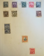PAGINA PAGE ALBUM BRASILE BRAZIL 1900 PERSONALITA ATTACCATI PAGE WITH STAMPS COLLEZIONI LOTTO - Collections, Lots & Séries