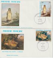 Polynésie FDC 1982 Peintures Du XVIIIIème Siècle PA 170 à 173 - FDC