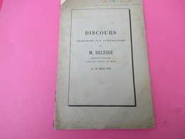 Géologie/Discours Prononcés Aux Funérailles D'Achille DELESSE/par Daubrée,Barral,Bertin,Risler,etc/1881      MDP85 - Autres & Non Classés