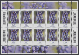 !a! GERMANY 2019 Mi. 3447 MNH SHEET(10) - Flowers: Grape Hyacinth - 2011-2020