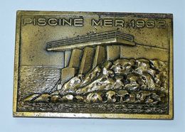 MEDAILLE BRONZE CERCLE NAGEURS DE MARSEILLE - PISCINE MER 1932 & OLYMPIQUE 1968   9 X 6 Cm Environ - Autres & Non Classés