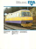 4483 "FFA-GLEISMESSWAGEN M 462-WAGON D'AUSCULATION-TRACK RECORDING" ORIGINALE - Chemin De Fer