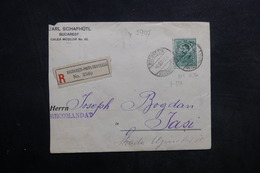 ROUMANIE - Enveloppe En Recommandé De Bucarest Pour Jasi En 1903 - L 33617 - Briefe U. Dokumente