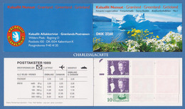 GREENLAND 1989 QUEEN MARGRETHE 27,60 KR. COMPLETE BOOKLET  FACIT H1 MINT UNUSED - Carnets