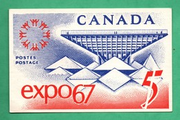 Canada Carte Maximum Expo 67 ( Format 9cm X 14cm ) - Cartes-maximum (CM)