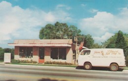 Pensacola Florida, Glass Florist & Gift Shoppe, Small Business Delivery Van, C1960s Vintage Postcard - Pensacola