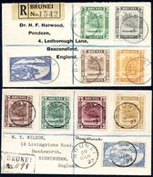 1927 Reg. Wilson Cover To GB Bearing 1924-37 12c, 5c Orange Yellow, 4c Maroon, 3c & 2c, Plus 1935 Reg. Cover To GB With  - Otros & Sin Clasificación