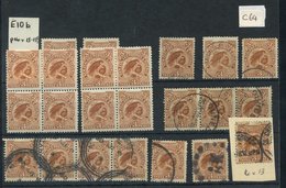 1907-08 REDUCED FORMAT Perf. 14 X 13,13½ 3d Huia In A Small Lot With Two Mint Blocks Of Four In Different Shades And Two - Other & Unclassified