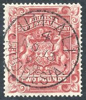 1892 £2 Rose Red Superb Used With 'Umtali Nov.13.98' Cds, Lovely Central Strike. SG.11 - Other & Unclassified