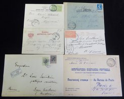 1897-1918 Postal History Selection From 1897 Official Unfranked P.O Envelope To Paris Bearing GNAJEWATZ Bilingual D/stam - Autres & Non Classés
