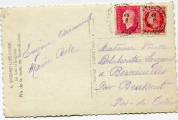 FRANCE CARTE POSTALE  DEPART ENGHIEN-LES-BAINS 10-6-46 POUR LA FRANCE - 1944-45 Marianne Of Dulac