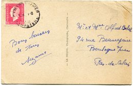 FRANCE CARTE POSTALE DEPART CAMARET S/MER ?-?-? FINISTERE POUR LA FRANCE - 1944-45 Marianne Of Dulac