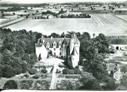 N°73993 -cpsm GF En Avion Au Dessus De Champigny Sur Veude - Champigny-sur-Veude