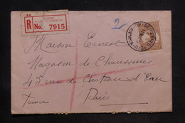 AUSTRALIE - Enveloppe En Recommandé De Perth Pour Paris En 1927 , Affranchissement Plaisant - L 34253 - Cartas & Documentos