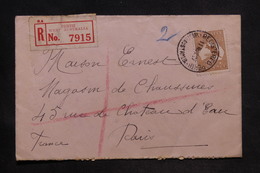 AUSTRALIE - Enveloppe En Recommandé De Perth Pour Paris En 1927 , Affranchissement Plaisant - L 34253 - Lettres & Documents