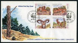 CHIPRE / CYPRUS (1998) - Muflón / Cyprus Moufflon / Agrino (ovis Gmelini Ophion) - WWF - First Day Cover - Brieven En Documenten