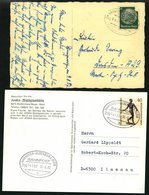 BAHNPOST Hannover-Oldenburg (Zug 149,14182 (3x) Und 3145), 1937-1993, 5 Belege Pracht, Dazu Beutelfahne Und Ortsbund, Pr - Franking Machines (EMA)