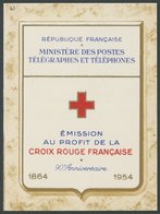 FRANKREICH 1032/3MH **, 1954, Markenheftchen Rotes Kreuz, Postfrisch, Pracht, Mi. 120.- - Other & Unclassified