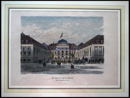 BERLIN: Das Palais Des Fürsten Bismark, Kolorierter Holzstich Um 1880 - Lithographies